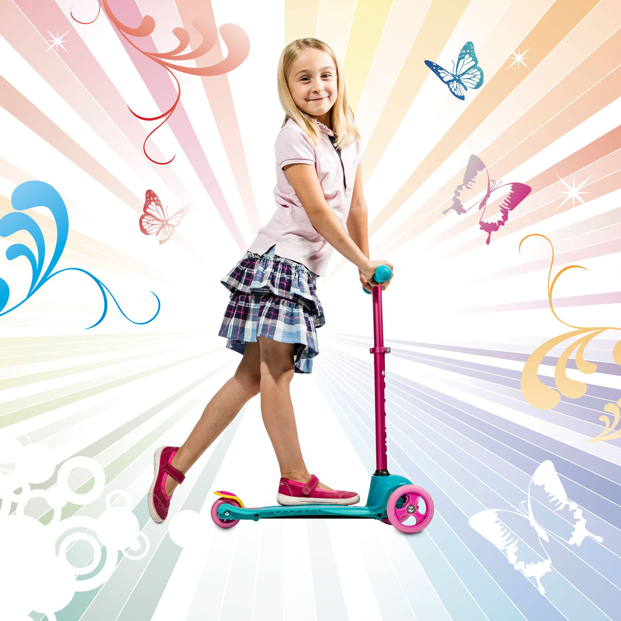 Hudora Flitzkids Step Skate Wonders