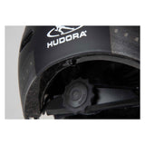 Hudora skaterhelm met klep en led zwart, maat m (55-58cm)
