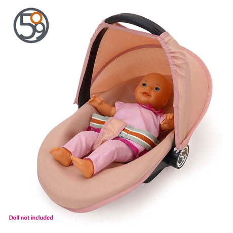 509 crew - 3-in-1 poppenautostoel - roze