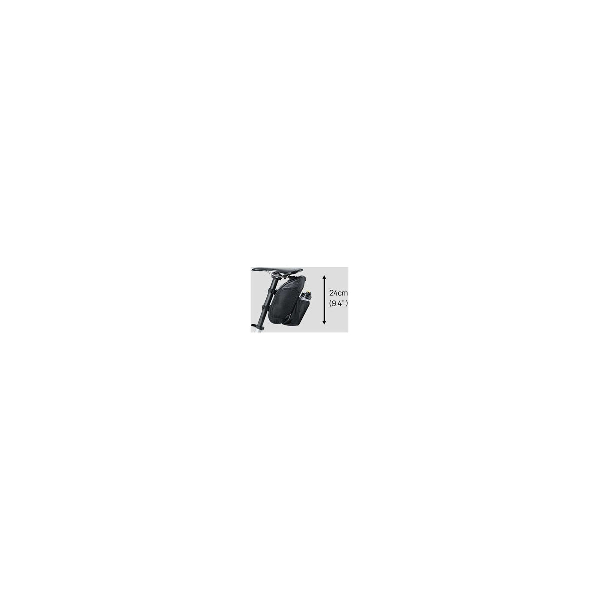 Topeak MondoPack Hydro Zadeltas - Nylon, Afneembaar, Zwart, 1,7L