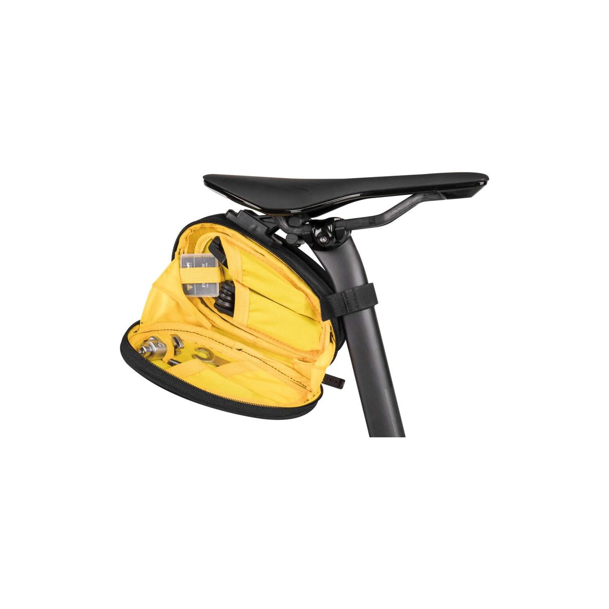 Topeak zadeltas Sidekick Medium, zwart, polyester, waterafstotend, 0,7L, fietsaccessoire