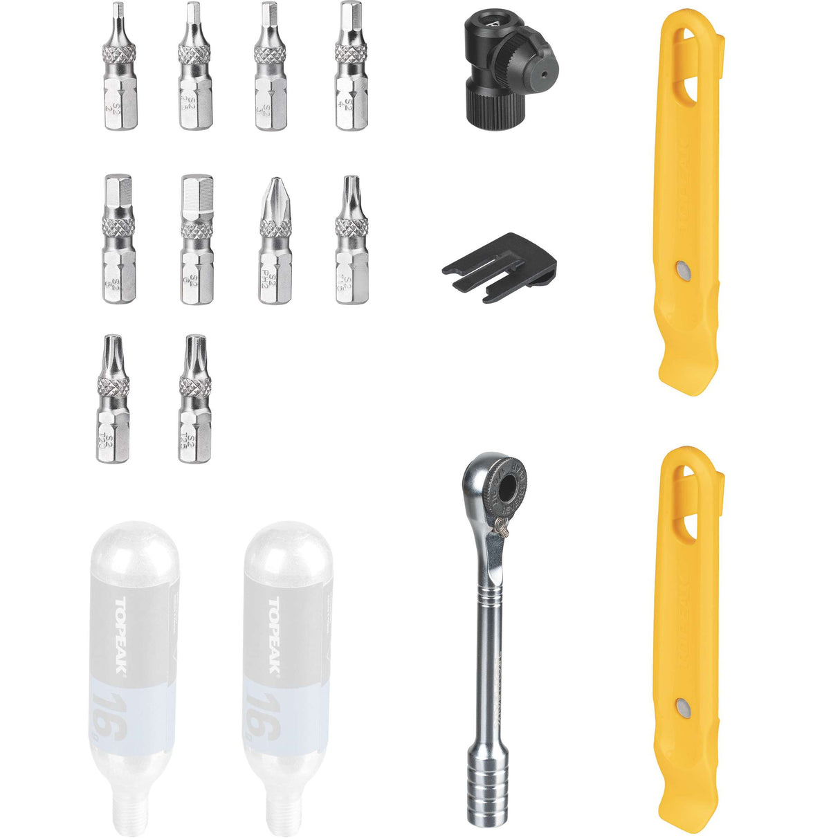 Topeak escape gereedschapsfles zilver