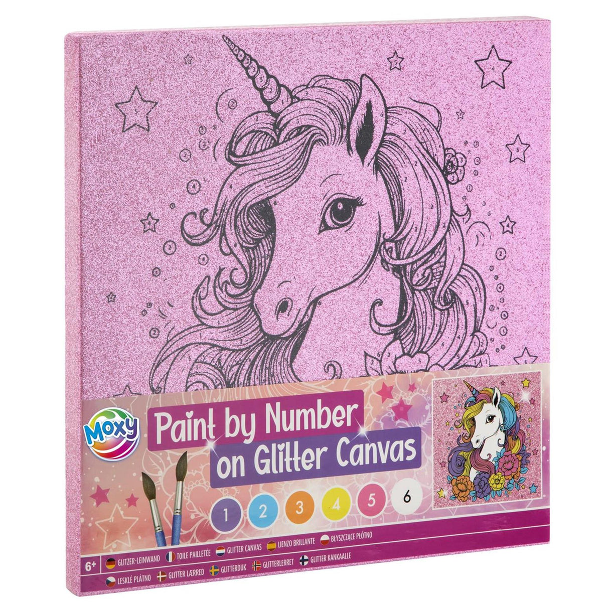 Grafix moxy schilderen op nummer glitter