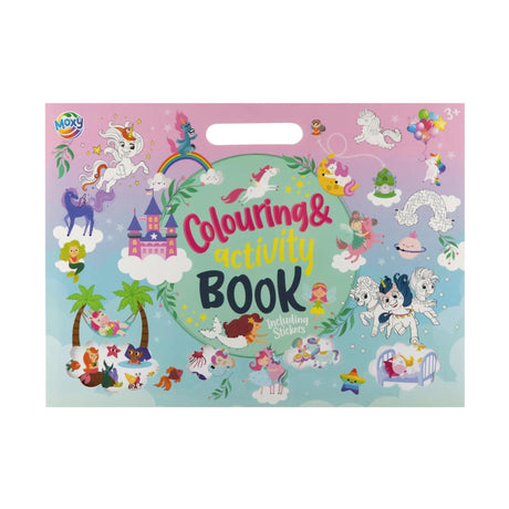 Moxy kleur- en activiteitenboek met stickers 36x26cm