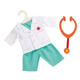 Helies Poppen Dokter Outfit mat Stethoskop, 38-45 cm