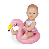 Heless Poppen Zwemset Flamingo, 35-45 cm