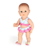 Heless poppen bikini met slippers flamingo, 35-45 cm