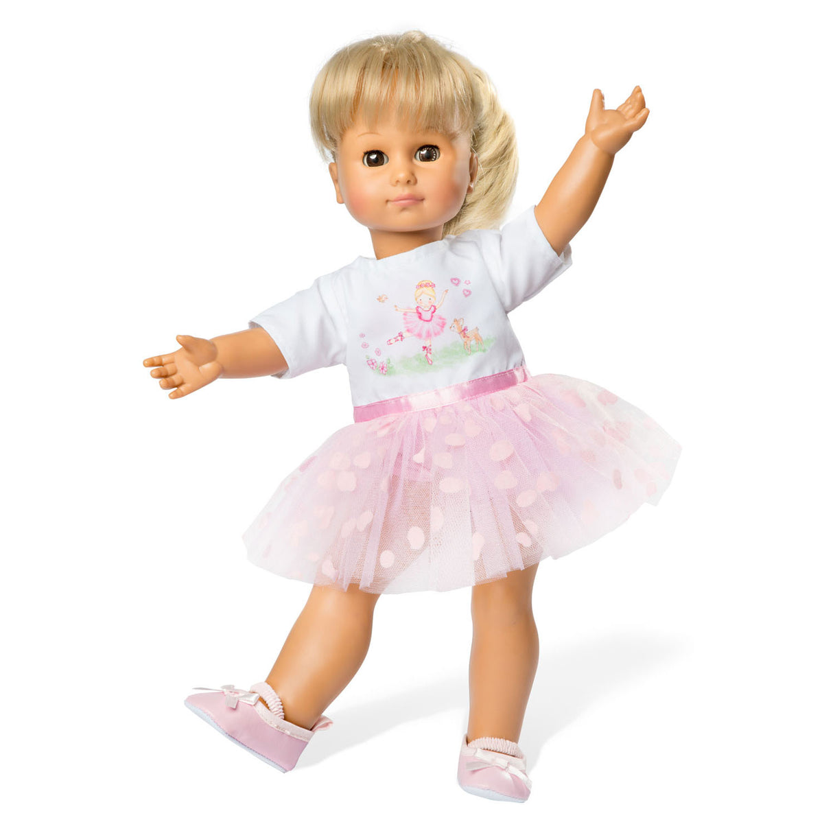 Helies Poppen mat Ballerina, 28-35 cm