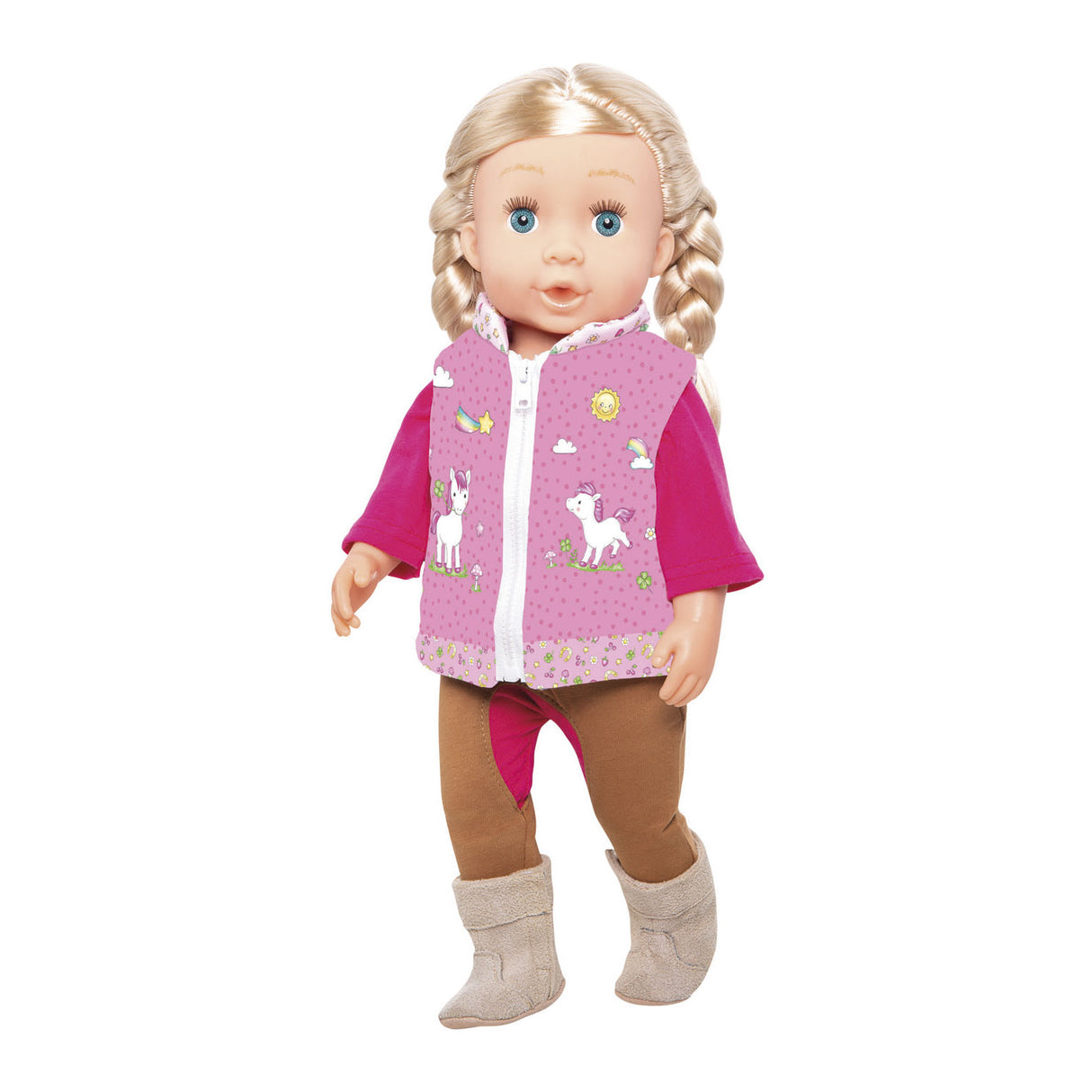 Helzleesch Poppen outfit Päerd reiden Unicorn, 28-35 cm