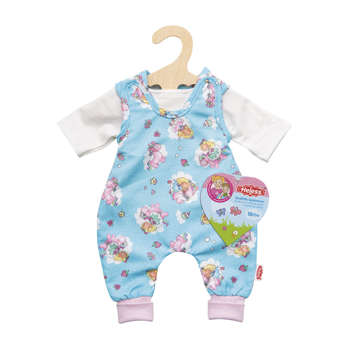 Poppenromper Eenhoorn, 28-35 cm