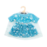 Heless poppenjurk ijsprinses met cape, 35-45 cm