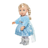 Heless poppenjurk ijsprinses met cape, 35-45 cm