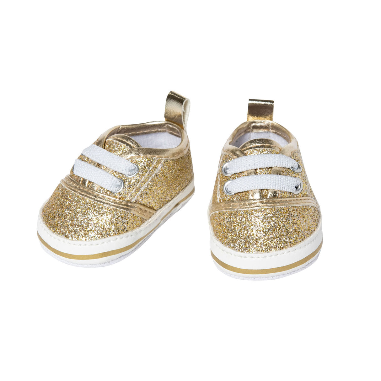 Heless poppensneakers glitter goud, 30-34 cm