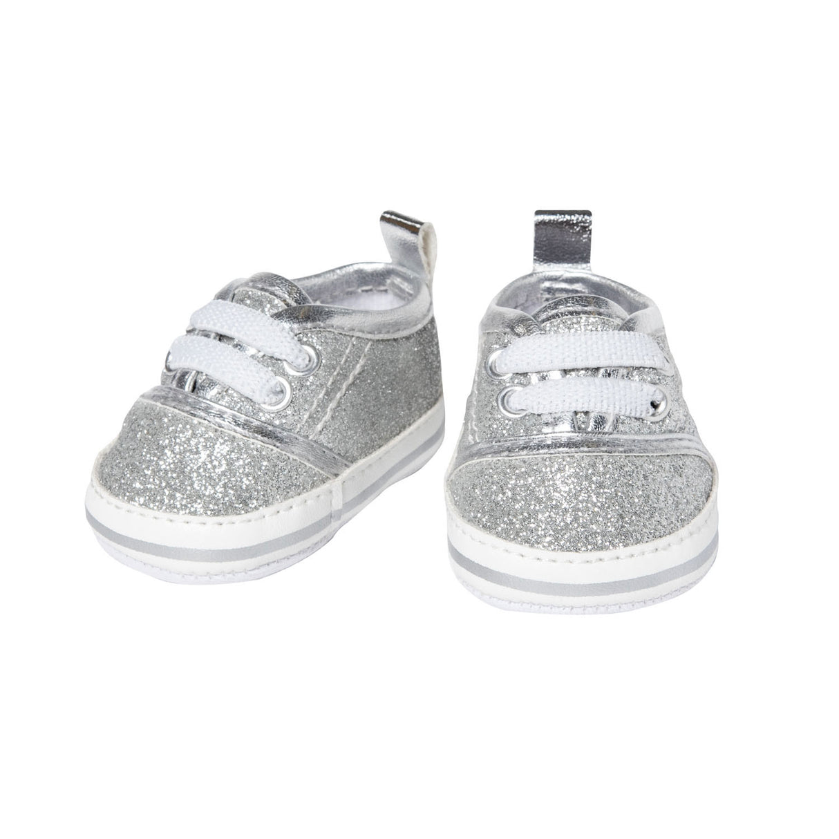 Heless poppensneakers glitter zilver, 30-34 cm