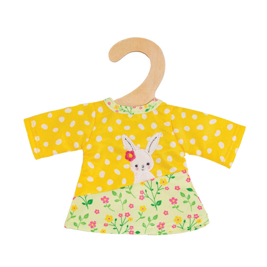 Heless Poppen Tuinbroek met Gestreept Shirt Bunny Lou, 20-25 cm