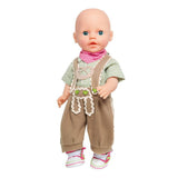 Heless Poppenkleding Lederhosen met Overhemd en Sjaal,35-45 cm