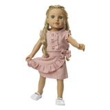 Heless poppen wikkelrok roze met top 35-45 cm