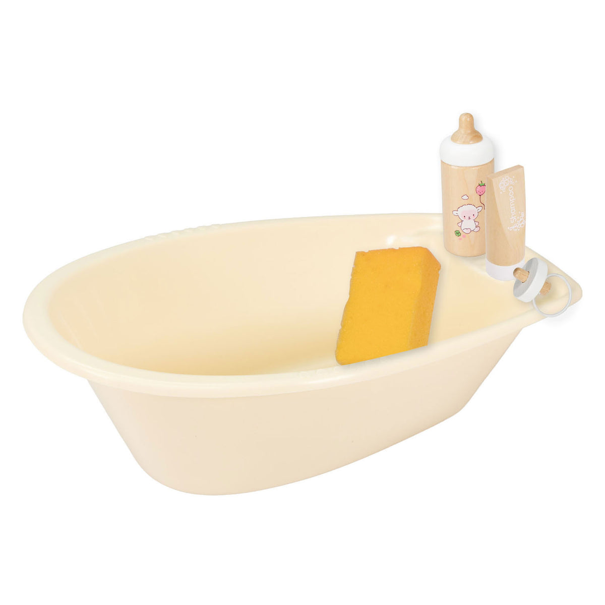 Heless poppenbadset met accessoires beige