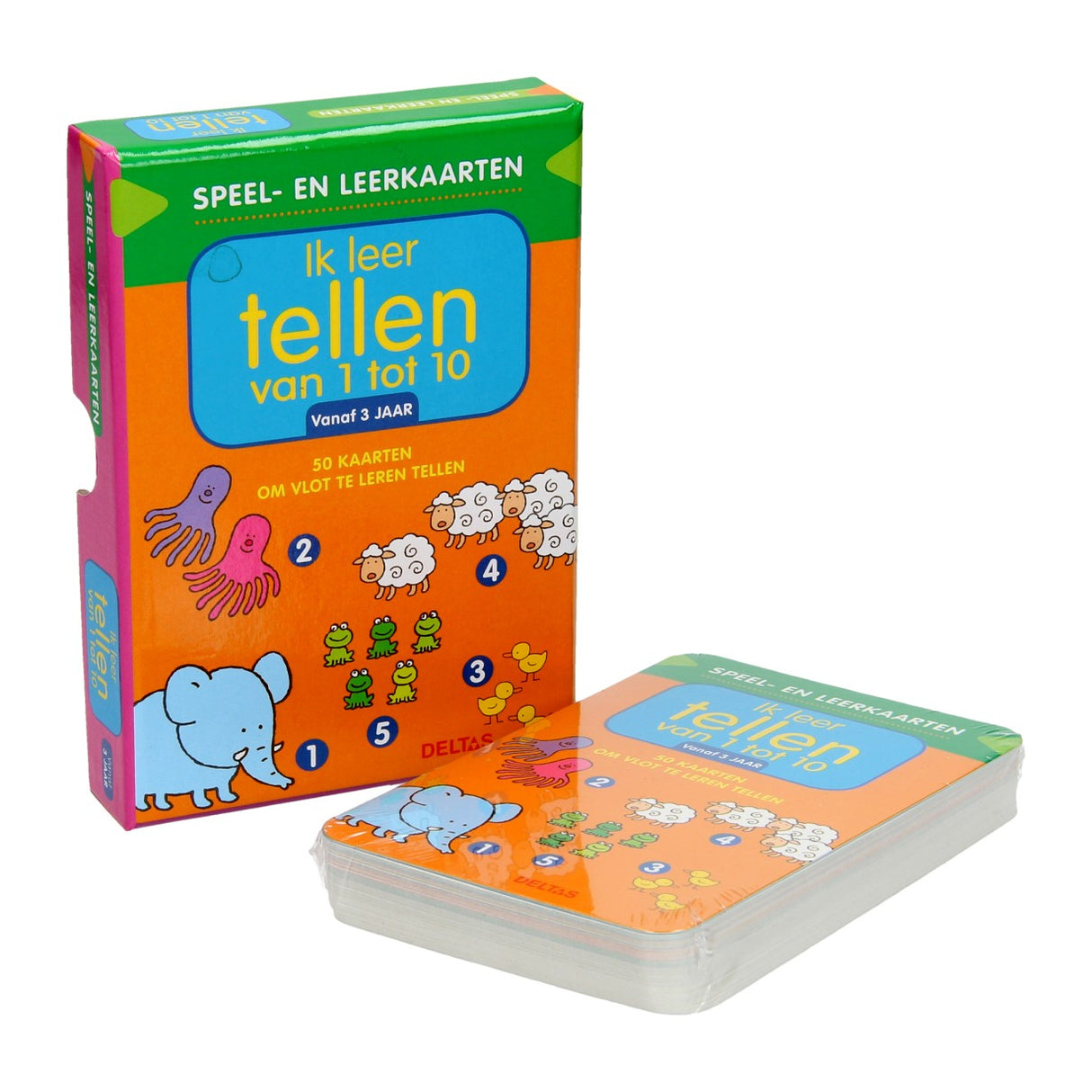 Deltas speel- en leerkaarten - ik leer tellen van 1 tot 10 (3+)