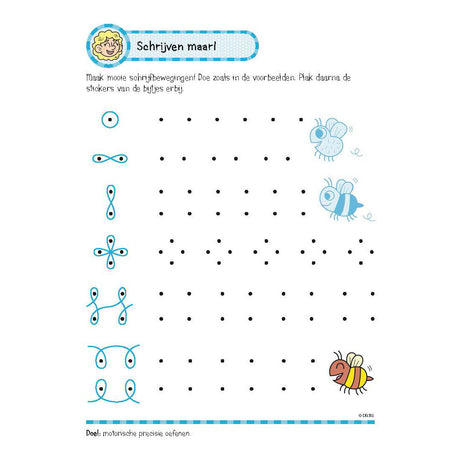 Deltas Oefenboek met Stickers Leuke Schrijfoefeningen (6-7 jaar)