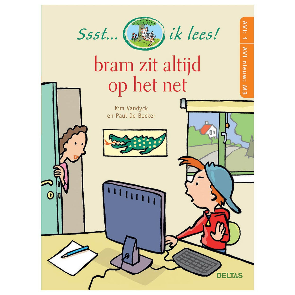 Deltas Ssst... ik lees! Bram zit altijd op het net AVI-M3