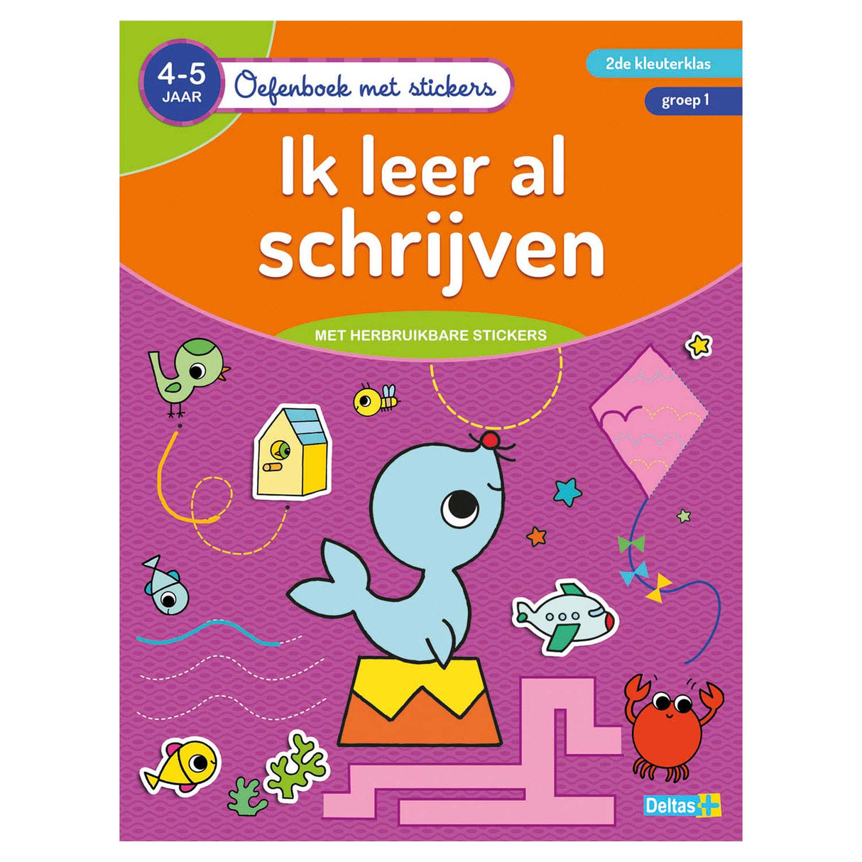 Deltas Oefenboek met Stickers Ik leer al Schrijven (4-5 jaar)