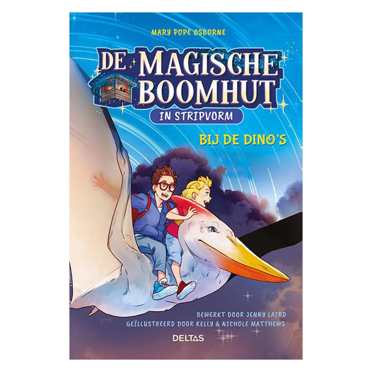 Deltas de magische boomhut stripboek - bij de dino's