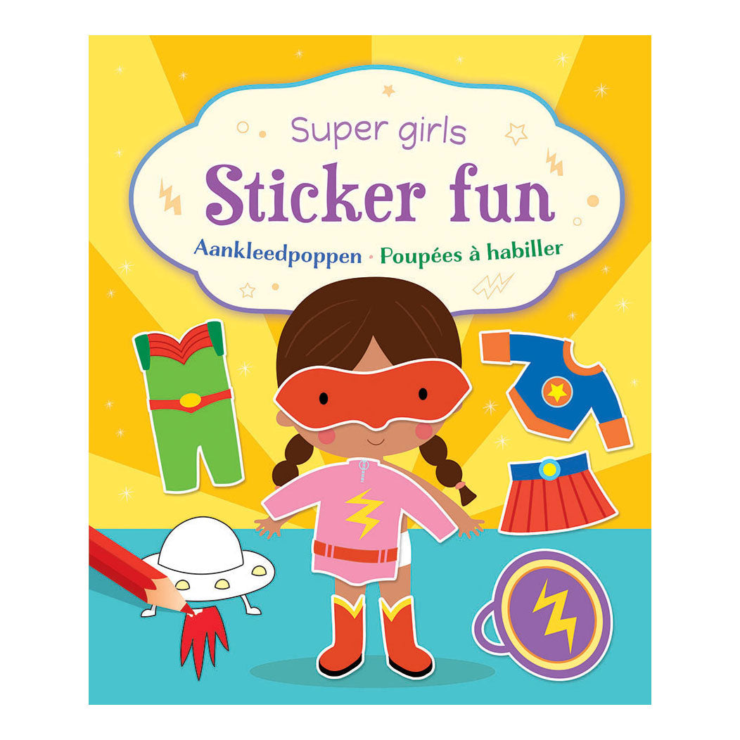 Deltas super girls sticker fun - aankleedpoppen stickerboek