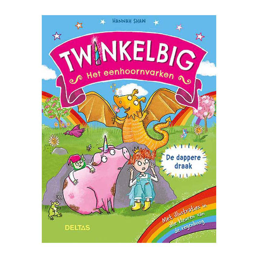 Deltas twinkelbig het eenhoornvarken - de dappere draak