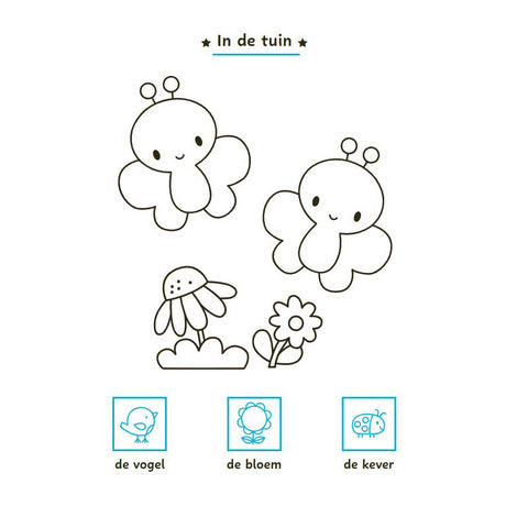 Deltas mijn eerste woordjes kleur- en stickerboek - 3-5 jaar