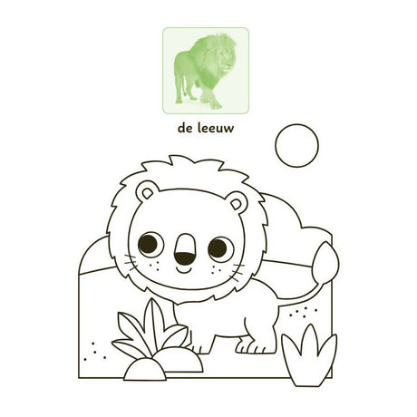 Deltas lieve dieren kleur- en stickerboek - 3-5 jaar