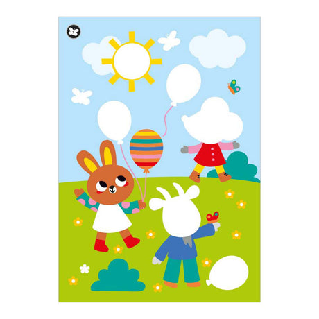 Deltas kleur- en stickerpret - vrolijke dieren