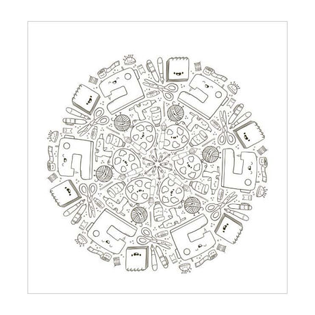 Deltas kawaii mandala kleurpret