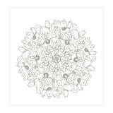 Deltas kawaii mandala kleurpret