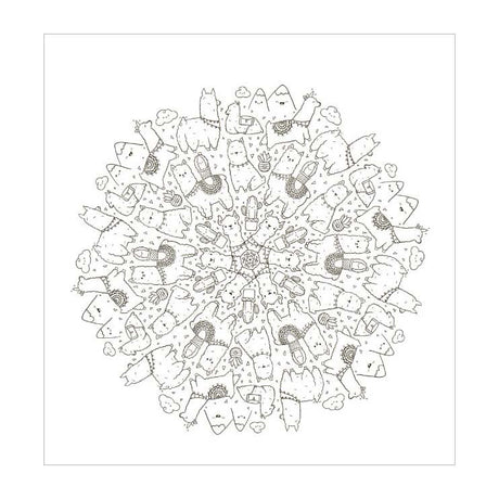 Deltas kawaii mandala kleurpret