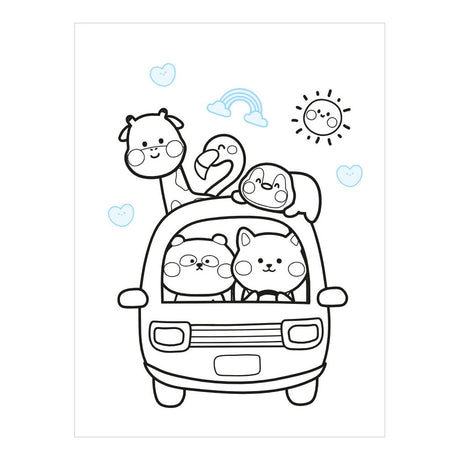 Deltas kawaii color and sticker fun kleurboek