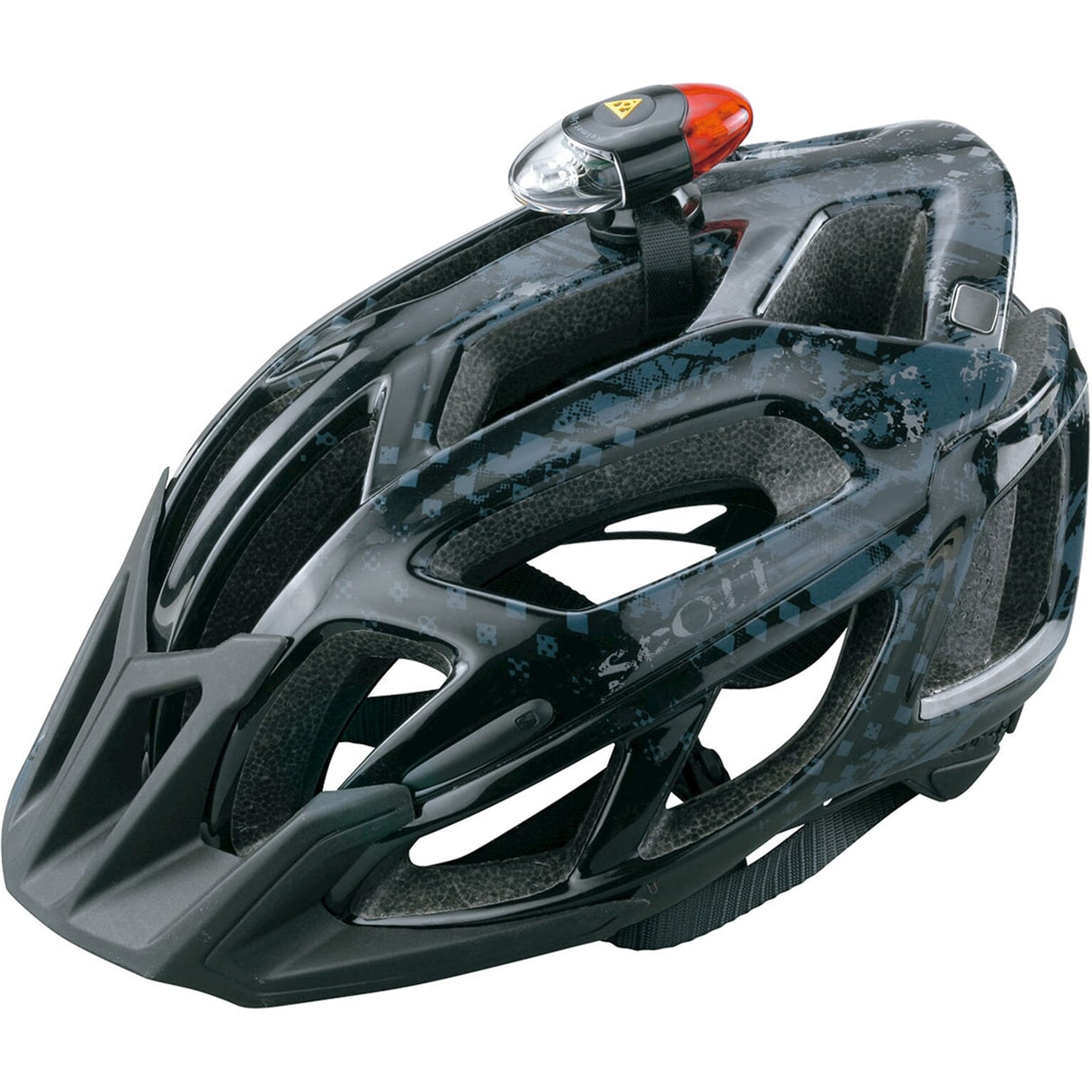 Topeak Helm led HeadLux batterij zwart