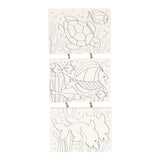 Wins holland canvas schilderset onderwaterwereld, set van 3 stuks