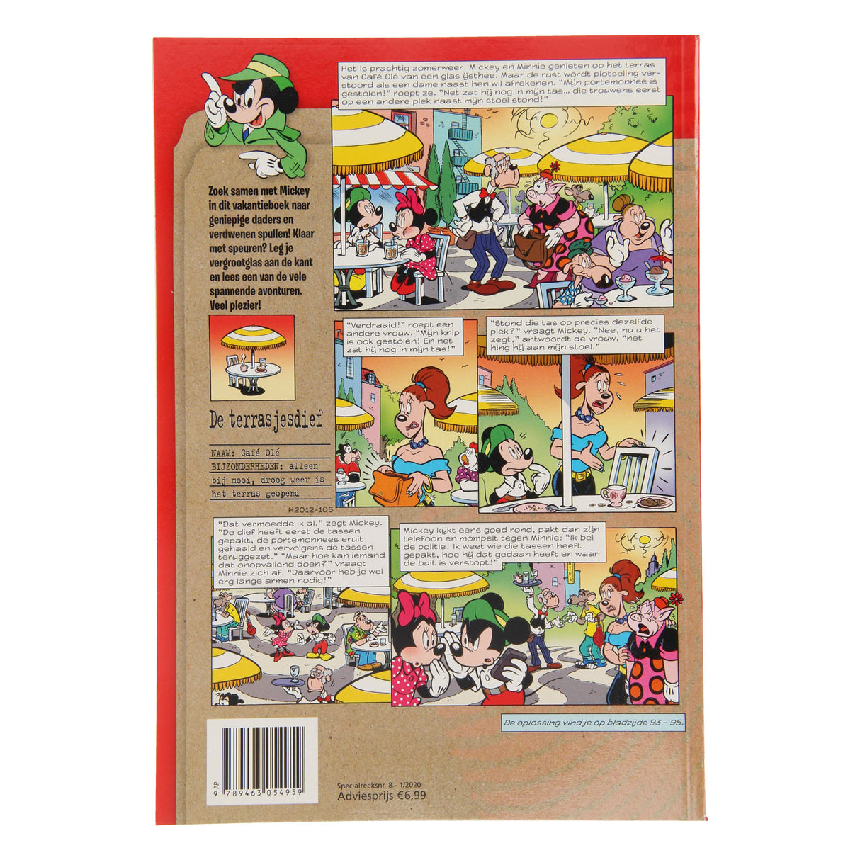 Boek Specials Nederland BV Vakantieboek Mickey Lost 't Op