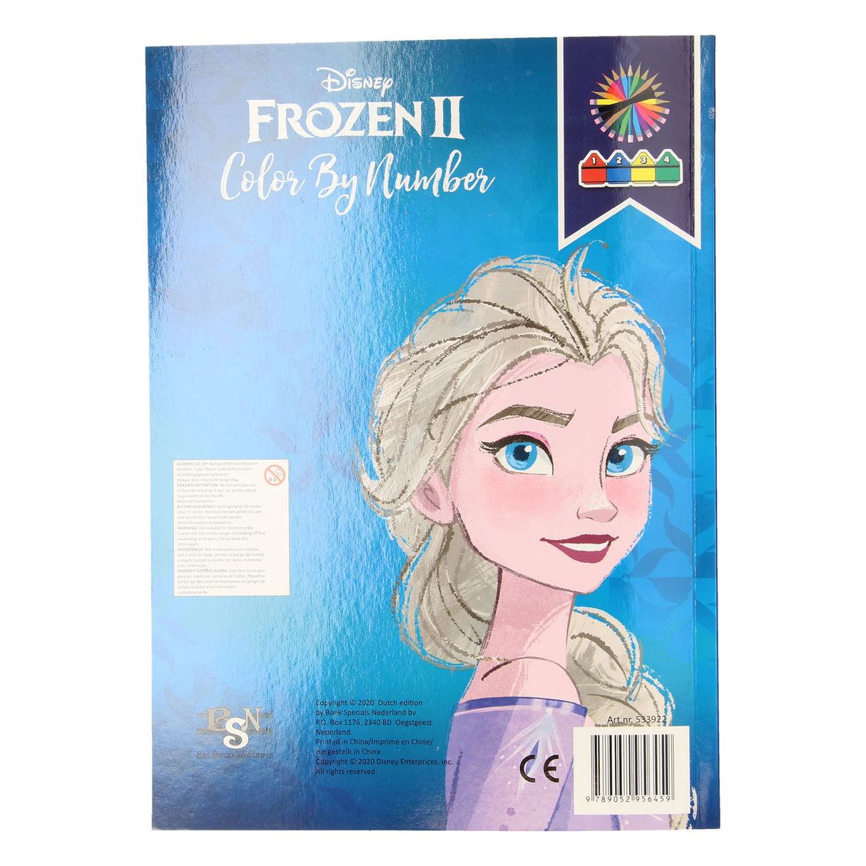 Boek specials nederland bv kleuren op nummer frozen