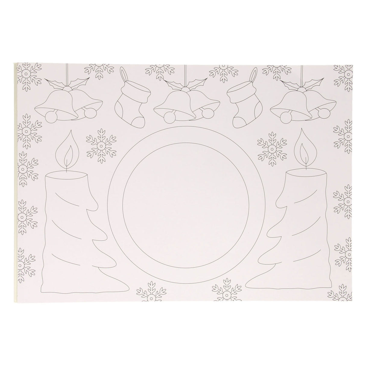 Wins holland kleurboek placemat kerst, 12st.
