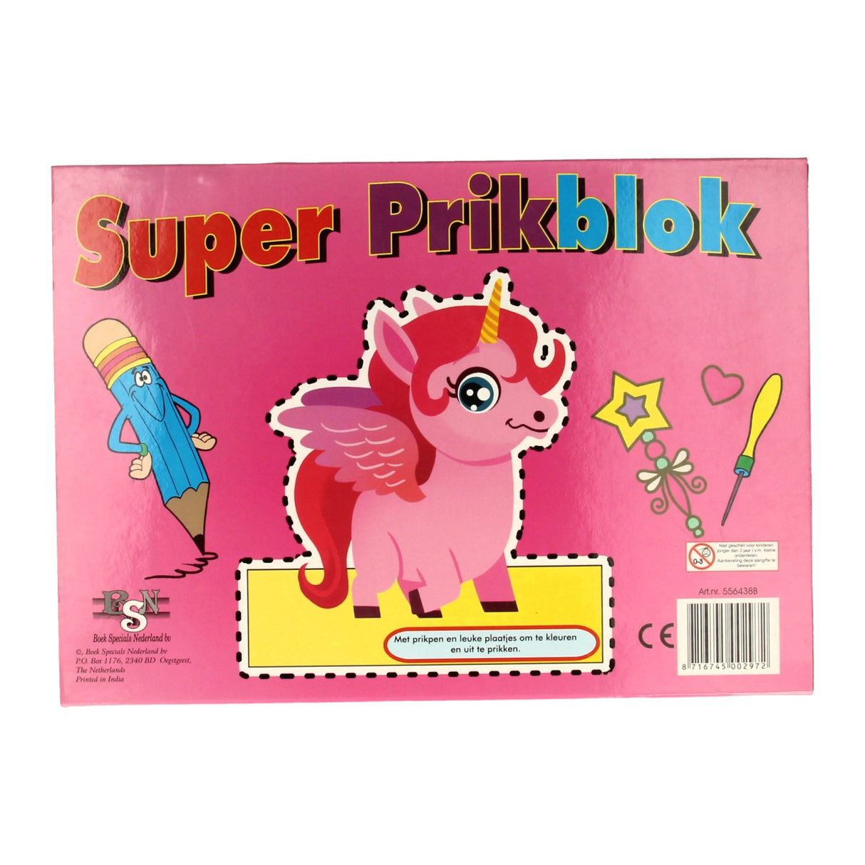 Boek specials nederland bv super prikblok met prikpen