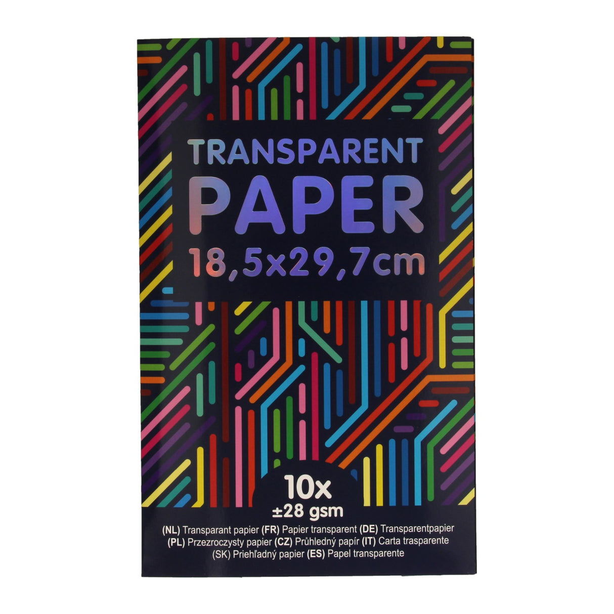 Wins holland transparant papier gekleurd, 10st.