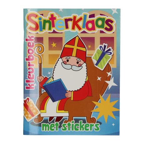 Boek specials nederland bv sinterklaas kleurboek met stickers