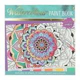 Wins holland waterverfkleurblok volwassenen - mandala's - incl penseel en 6 kleuren waterverf