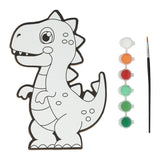 Wins holland canvas schilderen - dino - incl penseel en 6 kleuren verf