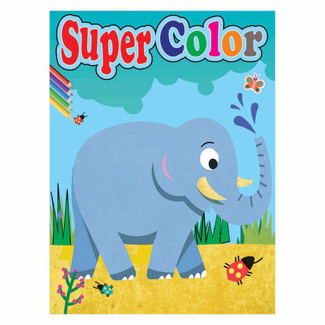 Boek specials nederland bv super kleurboek a4, 192 pag 4 ass (12 st