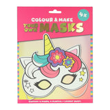 Wins holland kleur je eigen masker eenhoorn - 4 maskers