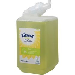 Handzeep kleenex luxury fresh kunststof 1l groen pak 6 stuks
