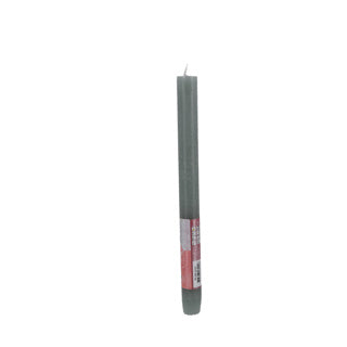 Rustiek tafelkaars jade green | 9 stuks